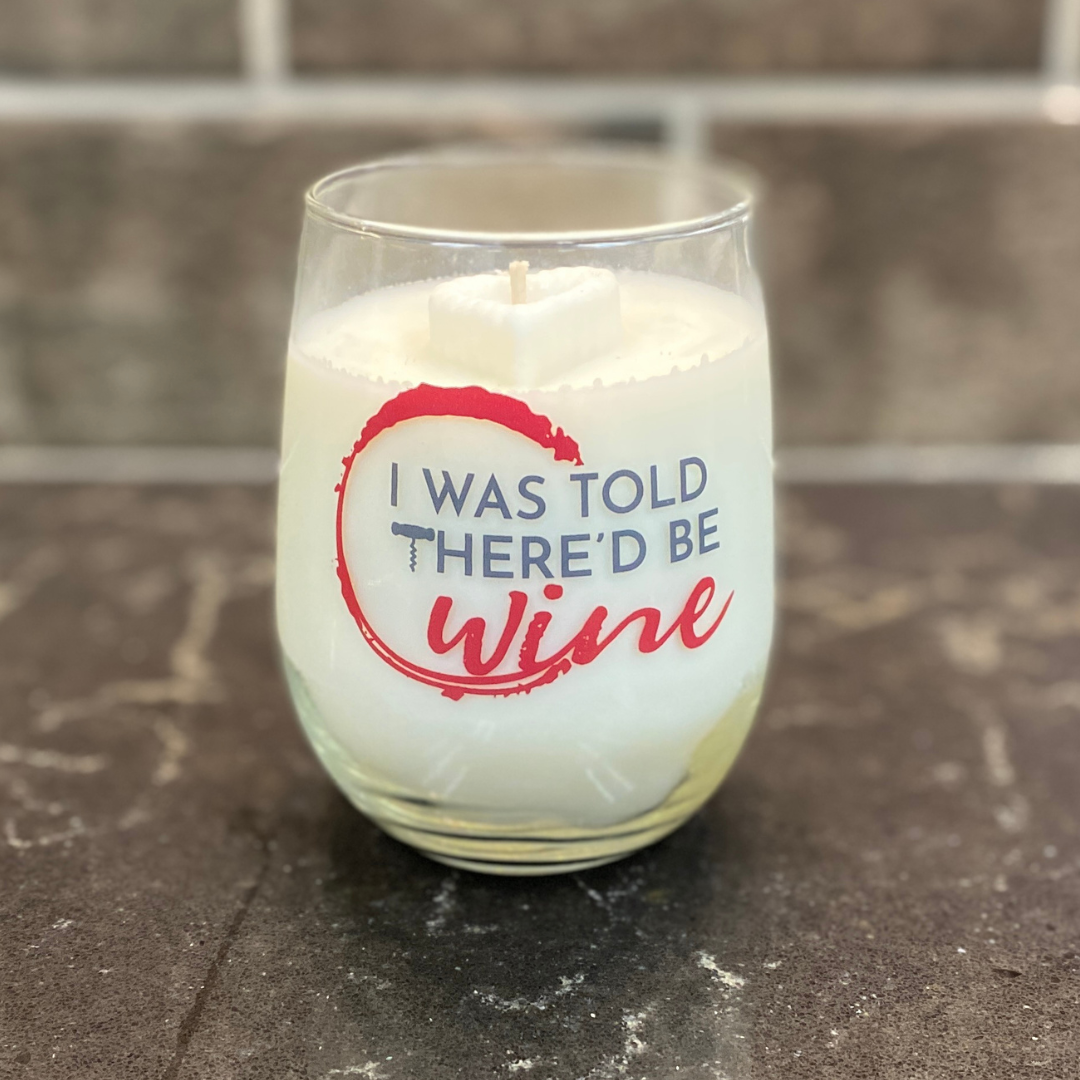 Stemless Wine Glass Candle