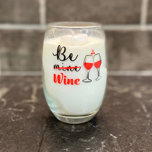 Stemless Wine Glass Candle
