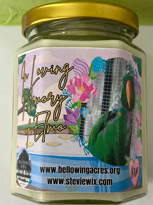 Bellowing Acres Elmo Memorial Candle